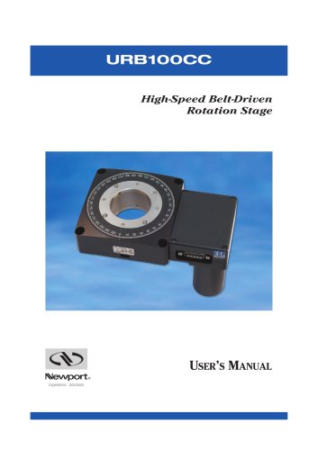 Belt Drive Rotation Stage, 360°, DC Servo Motor