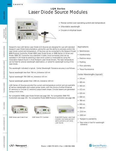 Laser Diode Modules, LQN Series  