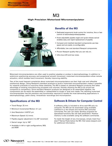 Microscopy Tools Micromanipulators