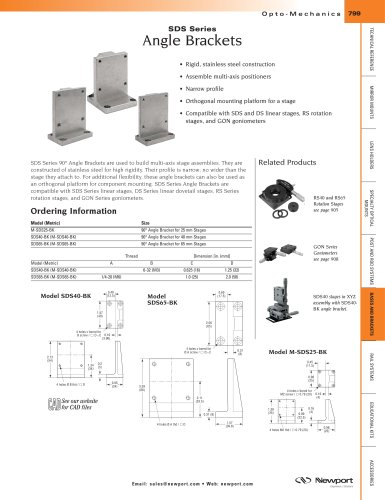 SDS Series Angle Brackets  