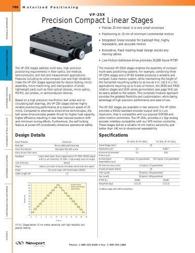 VP-25X Precision Compact Linear Stages  