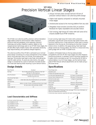 VP-5ZA Precision Vertical Linear Stages  