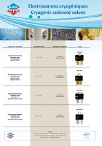 Cryogenic solenoid valves