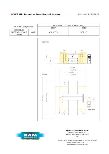 Compact, vertical, CNC contour cutting machine for foam - VCR HT