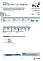 Suction Cups With 1.5 Bellows Ø 15 To 30 Mm, VSAJ Series