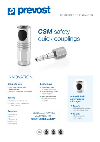 CSM safety quick couplings