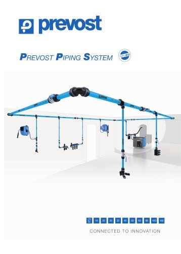 Prevost Piping System - Full aluminium compressed air network