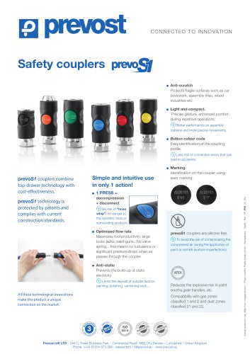 Safety couplers prevo S1