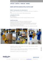 BARREL EMPTYING MANIPULATOR by PILOTED CLAMP