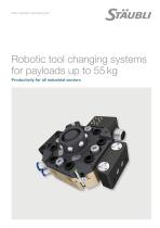 Robotic tool changing systems for payloads up to 55 kg