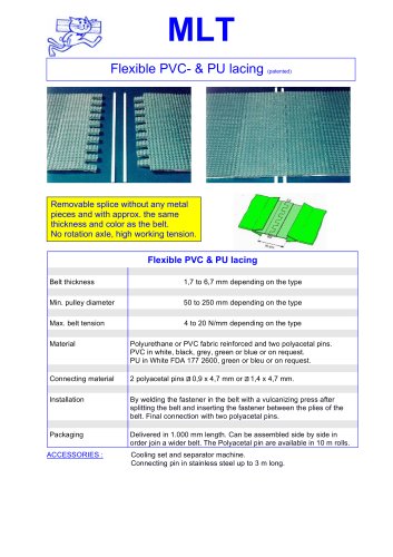   Flexible PVC & PU lacing