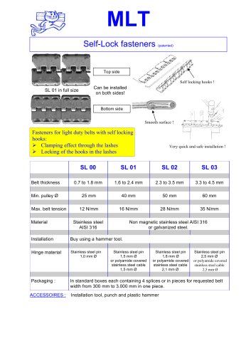 Self-Lock fasteners