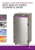 Laser coder fume extractors