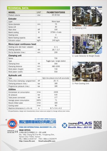 High Speed Blow Moulding Machine