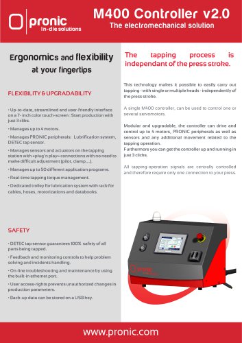 M400 v2 controller for servo-driven in-die tapping solution