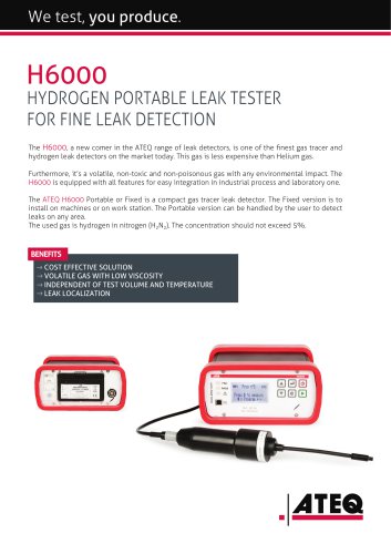 hydrogen leak detector | H6000