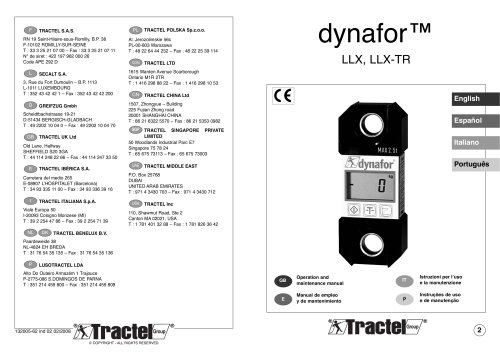 dynafor™ LLX, LLX-TR