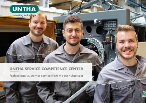 UNTHA Service products