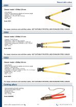 Manual cable cutters - Ratcheting cable cutters