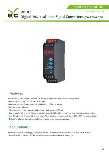 eYc DPT02 Signal Converter