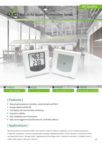 eYc THR23 Indoor Temperature & Humidity Transmitter