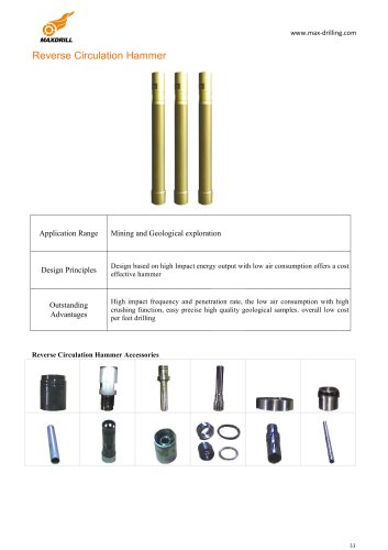 Maxdrill DTH Reverse circulation