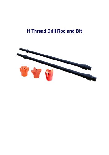 Maxdrill H-thread drill rod and bit