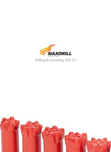 Maxdrill Thread R25-Top Hammer Drilling Tools for Drifting and Tunneling