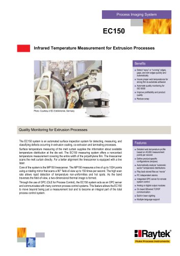 EC150 Infrared Temperature Measurement for Extrusion Processes