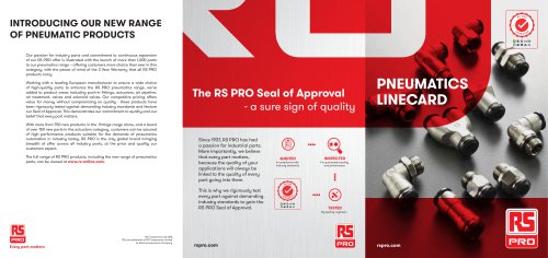 RS PRO Pneumatic Linecard