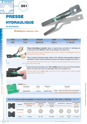 D51 - Hydraulic crimping tool