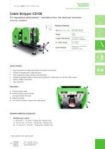 Data sheet Cable Stripper CS100