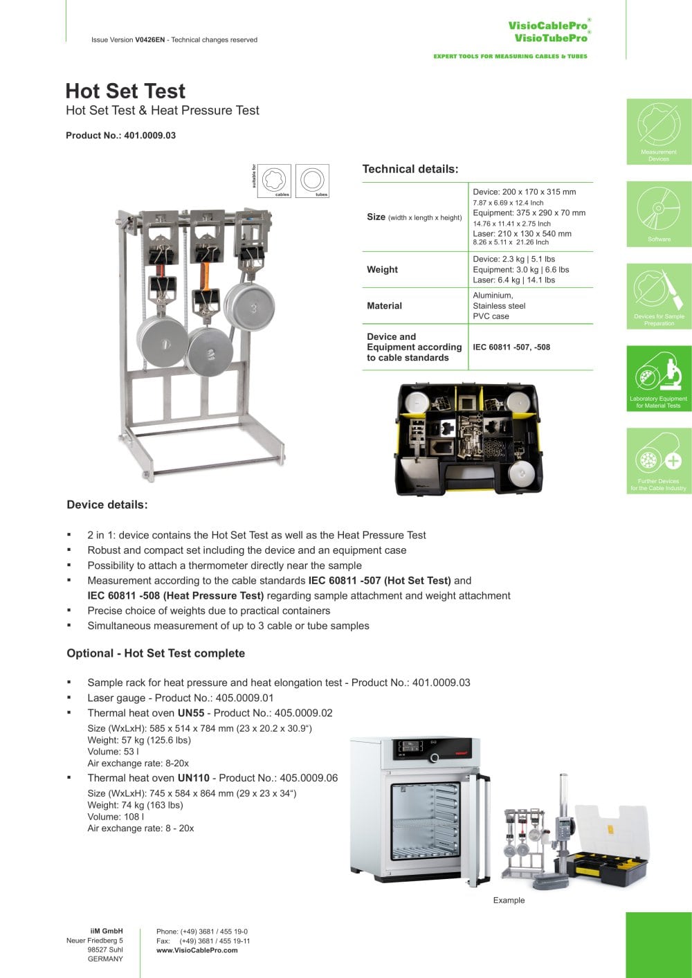 data sheet HST - iiM GmbH