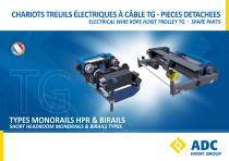 ELECTRICAL WIRE ROPE HOIST TROLLEY TG