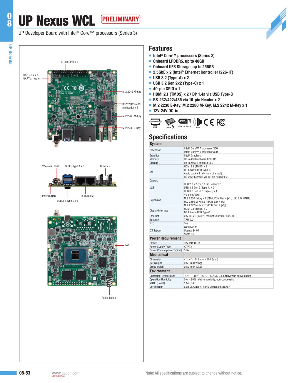 UP Nexus WCL - AAEON