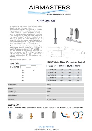 Medium Vortex Tube