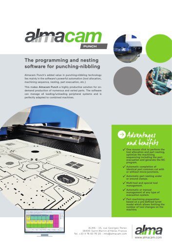 Almacam Punch product brochure