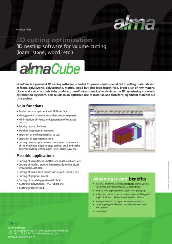 Product Flyer almaCube