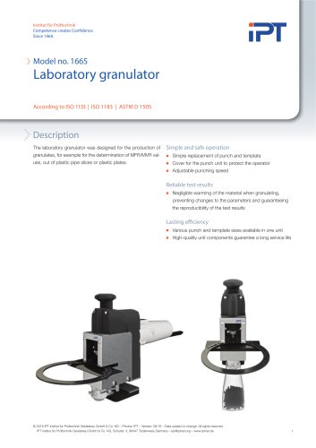 Laboratory Granulator