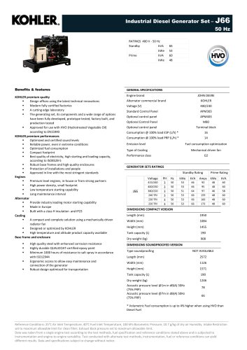 Industrial Diesel Generator Set – J66