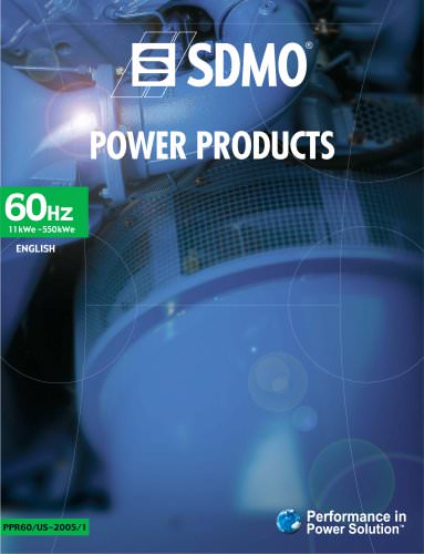 Power products 60 Hz (11 - 500 kWe)