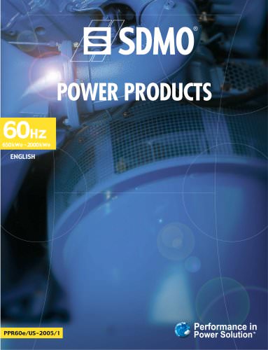 Power Products 60 Hz (650 - 2000 kWe)