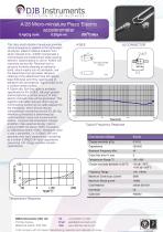 Micro-miniature piezo-electric accelerometer 0.19 gm