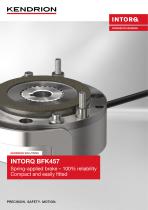 Spring-Applied Brakes - INTORQ BFK457