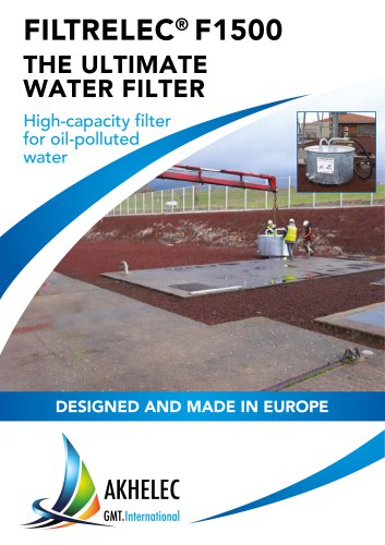 High-capacity filter for oil-polluted water