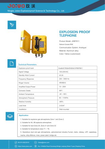 explosion proof telephone