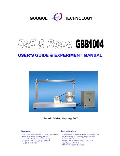 Ball & Beam control system