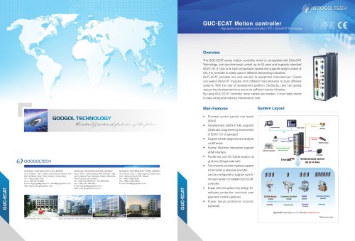 Datasheet - GUC-EtherCAT Series Embedded Motion Controller