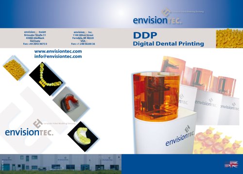 Envisiontec Perfactory Digital Dental Printer (DDP)