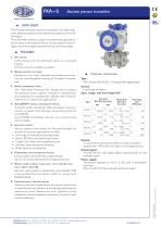 FKA - Absolute pressure transmitter